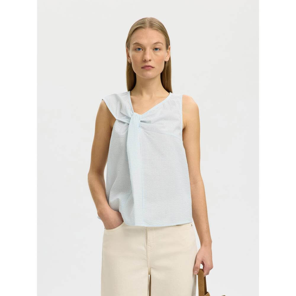 Selected Hannah Twist Detail Top